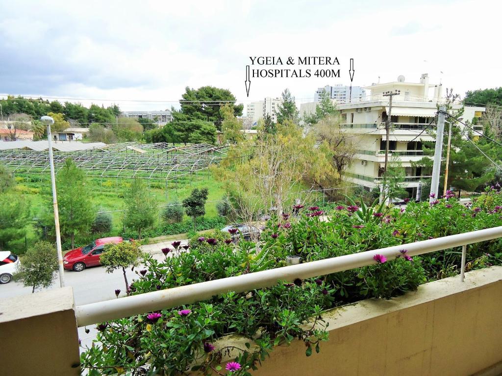 Vonkajšia záhrada v ubytovaní Marousi Boutique Apartment