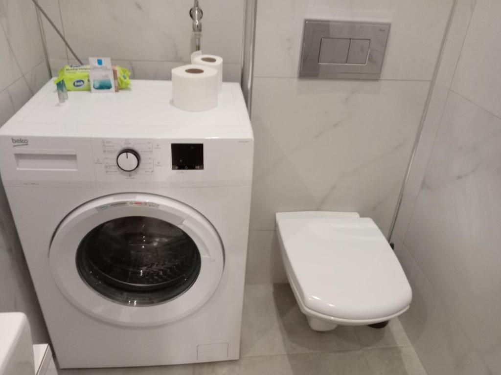 Koupelna v ubytování NoVa apartman - stan na dan