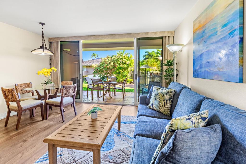 Posezení v ubytování Maui Eldorado E106