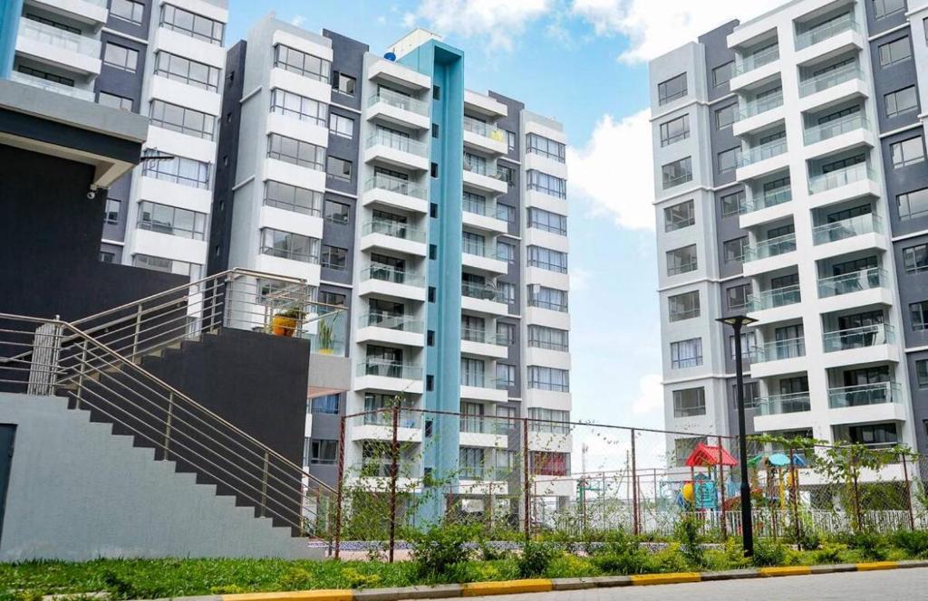 Budova, kde se aparthotel nachází