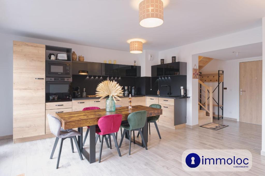 Kuchyň nebo kuchyňský kout v ubytování Duplex Apartment in Auron