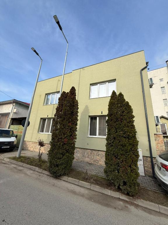 Bygningen som lejlighedshotellet ligger i