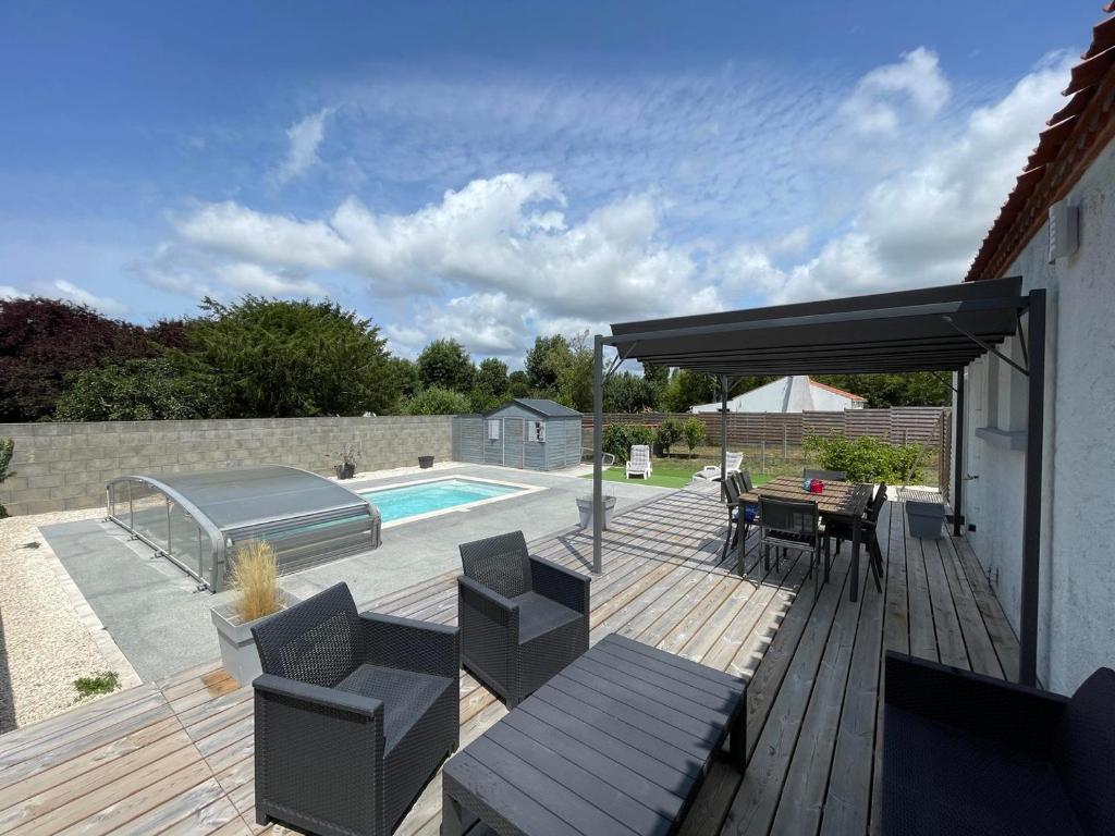 Πισίνα στο ή κοντά στο Le Cocon d'Angles