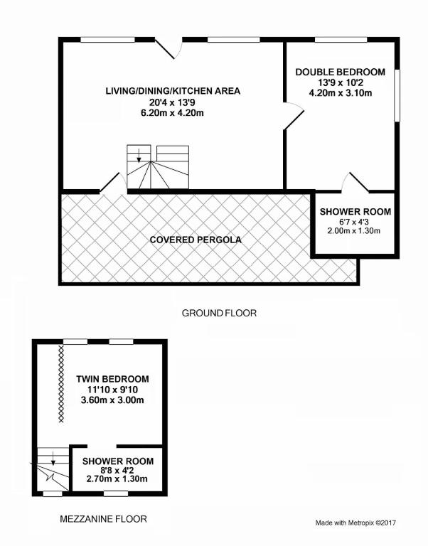 a drawing of a floor plan of a house at Olive Cottage in Petrátika