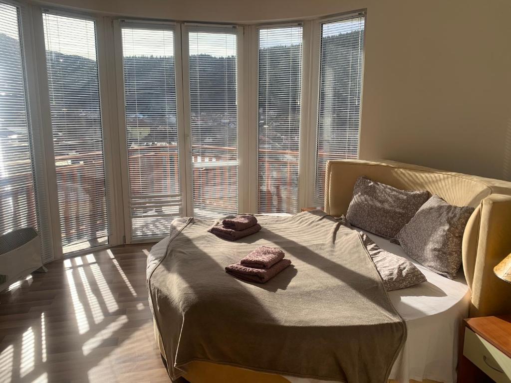 Posezení v ubytování Rooftop apartment with stunning view