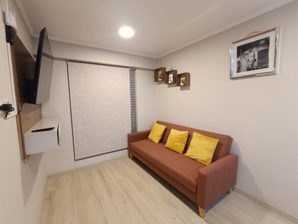 Гостиная зона в Comfortable apartment in Parque la Reserva