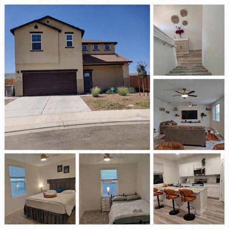 a group of four pictures of a house at The Orchid house !! Your home away from home Gateway to Yosemite & UC Merced this for a Room in Merced