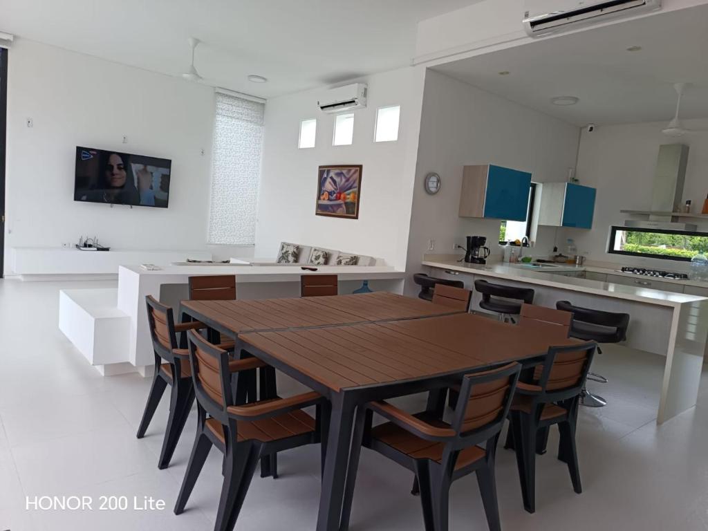 Η κουζίνα ή μικρή κουζίνα στο casa campestre igua