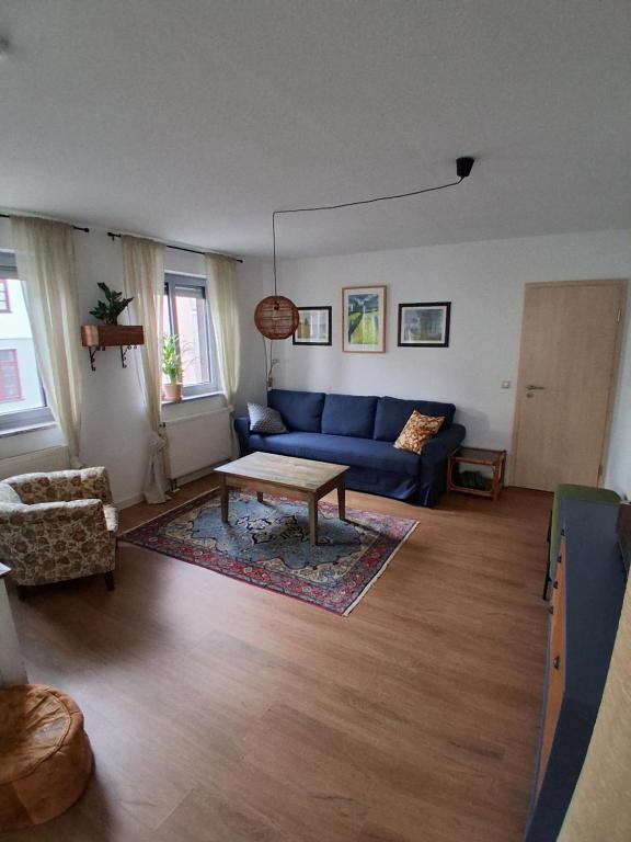 Posezení v ubytování Ferienwohnung MiJo, mit Charme und Ostseenah