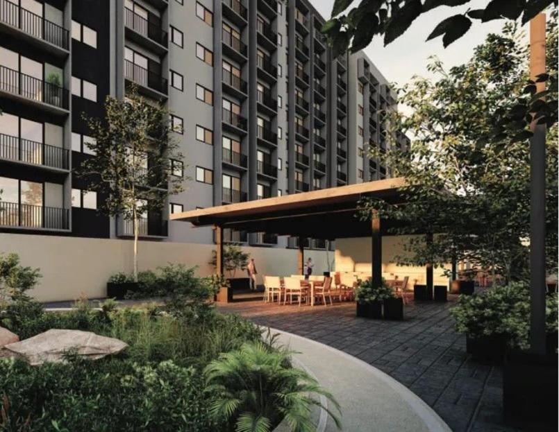 Bygningen som lejligheden ligger i