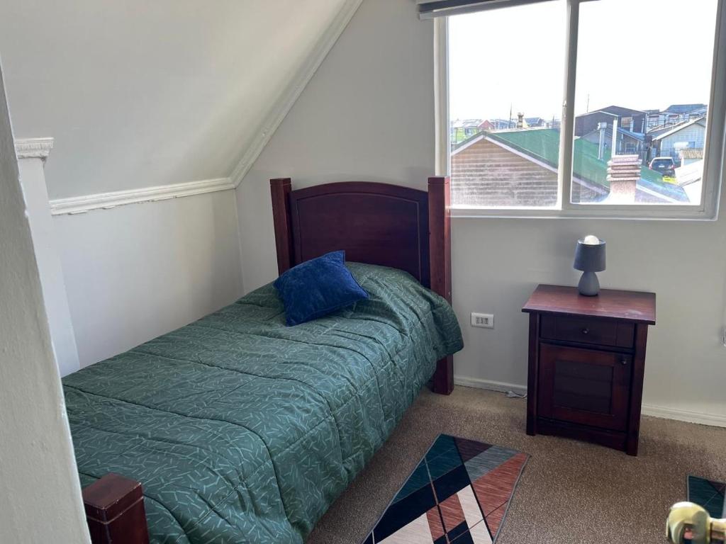 Postel nebo postele na pokoji v ubytování Casa San Pedro de la Paz