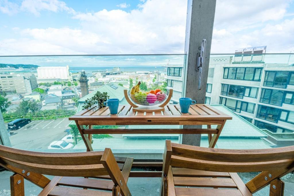 Balkón nebo terasa v ubytování Great ocean views! AMS 海宝楼