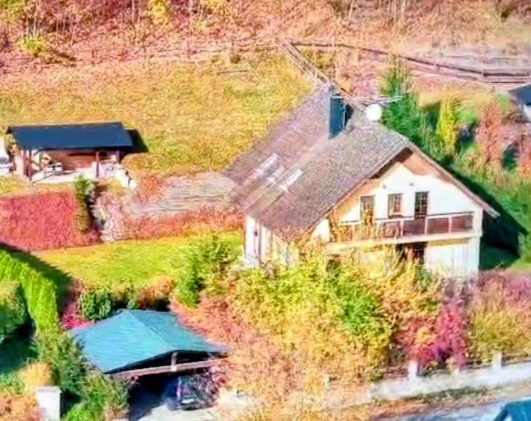 Bygningen som feriehuset ligger i