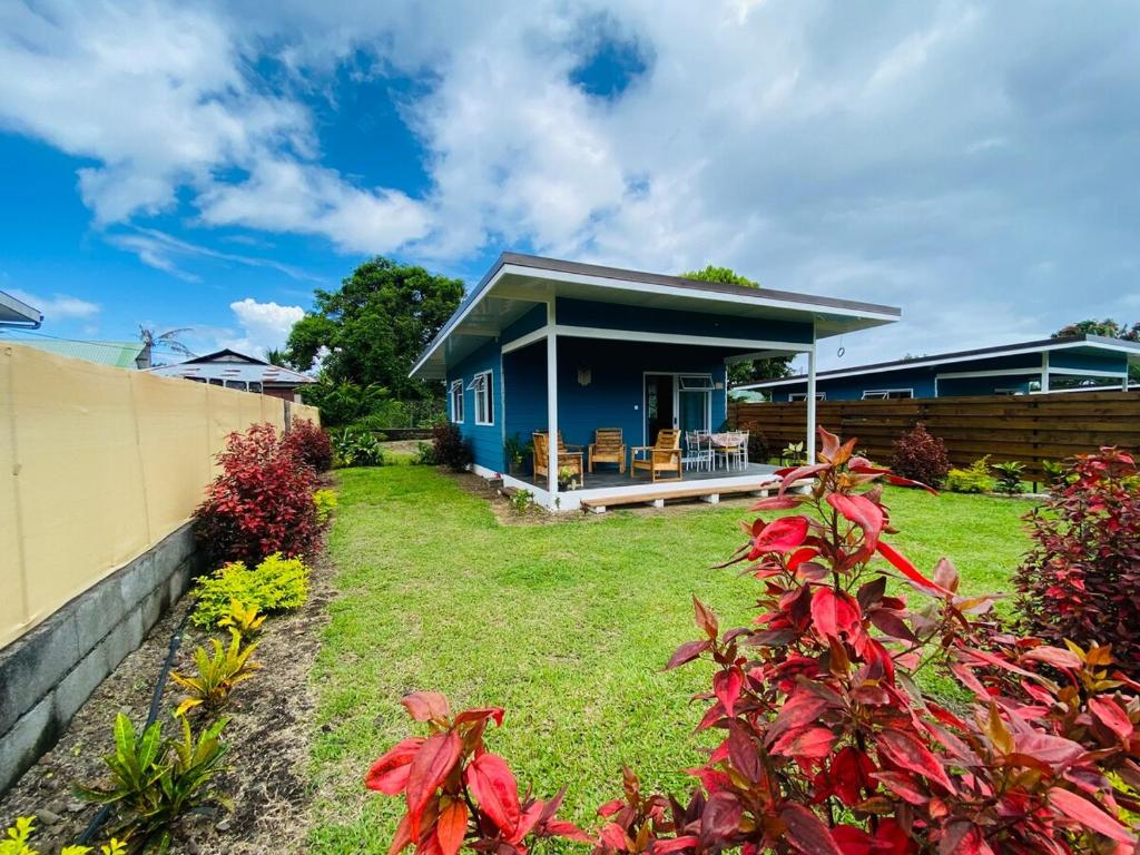 Zahrada ubytování Hina Lodge - Bungalow Hina