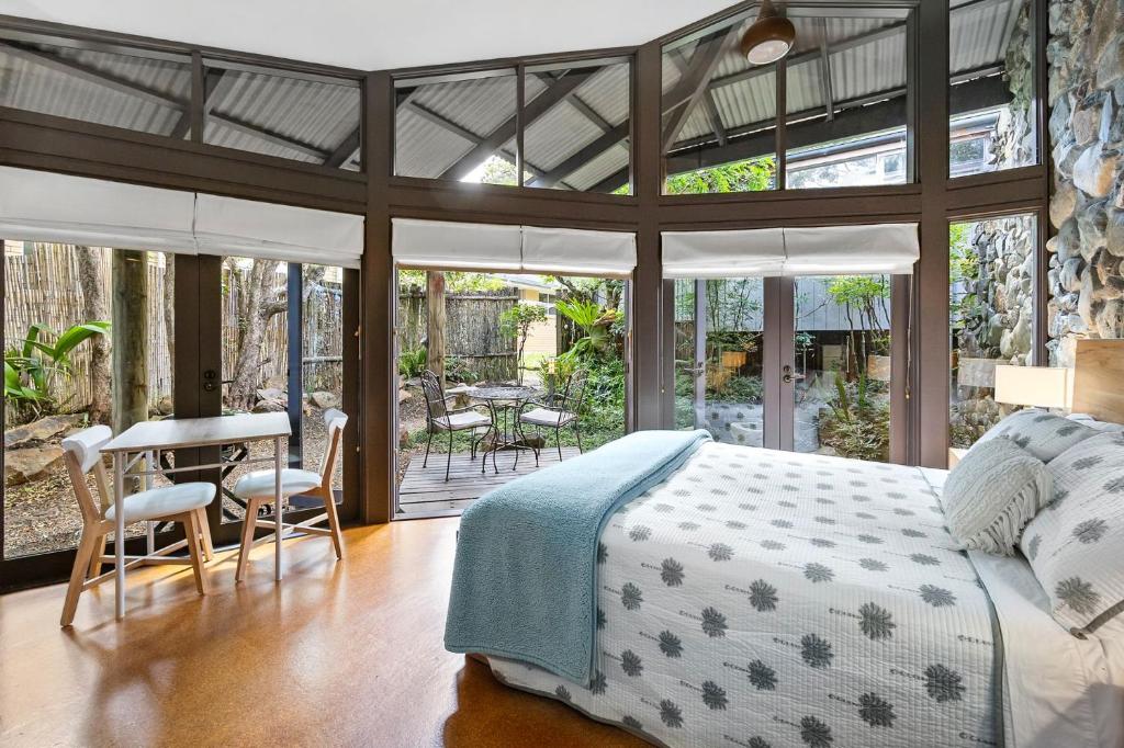 Ένα ή περισσότερα κρεβάτια σε δωμάτιο στο Garden Zen