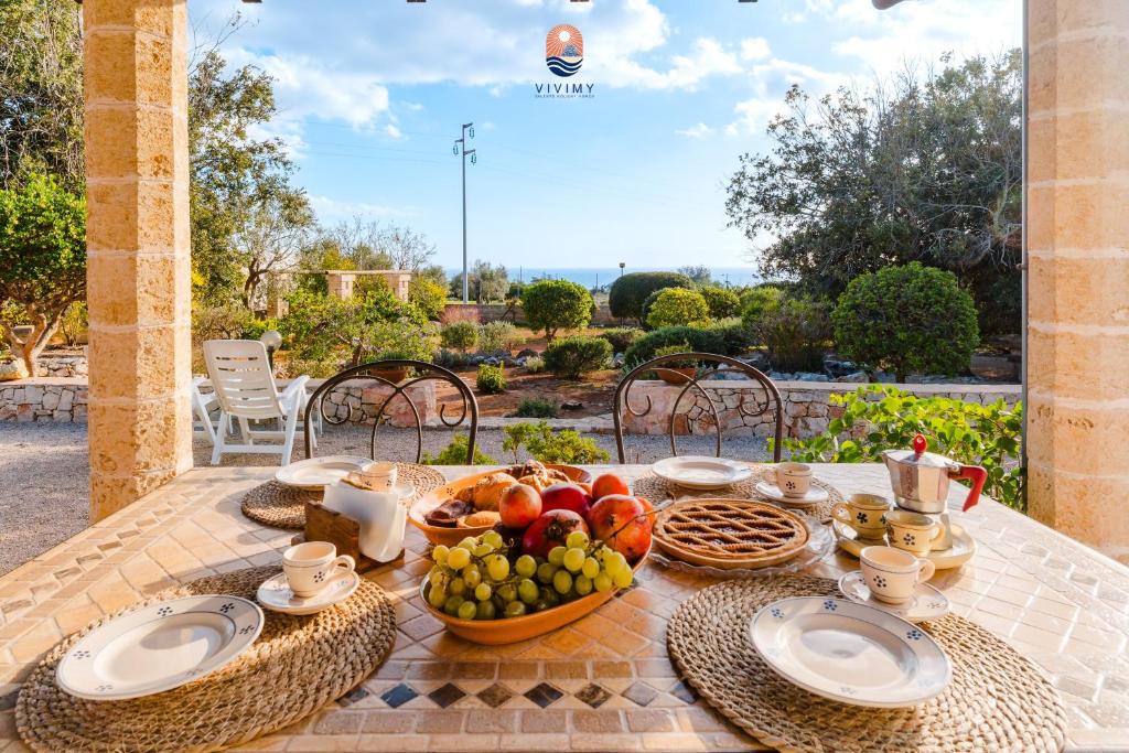 Jídlo v vily nebo okolí