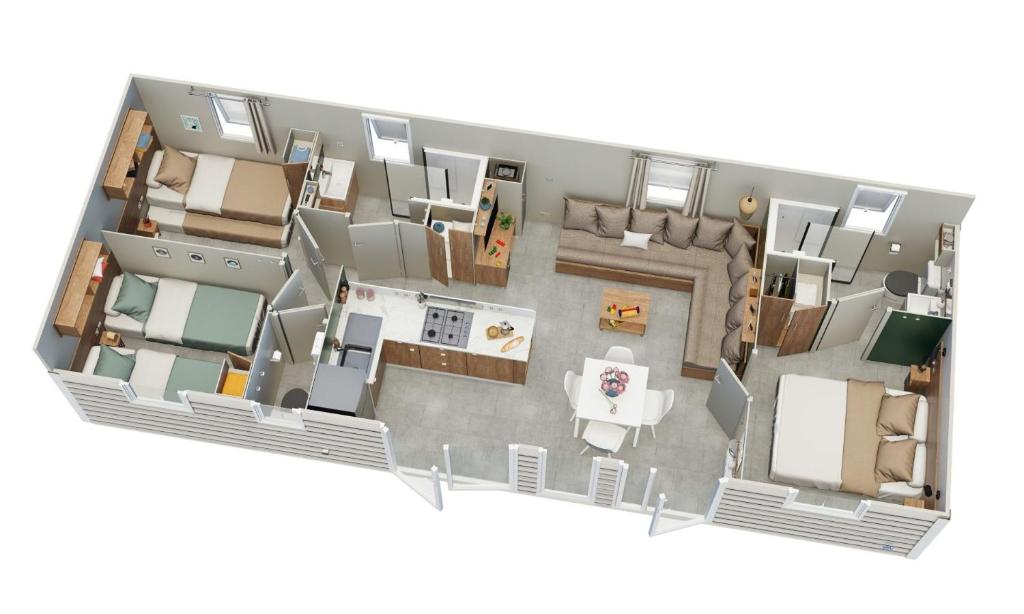 Κάτοψη του mobilhome 3 chambres