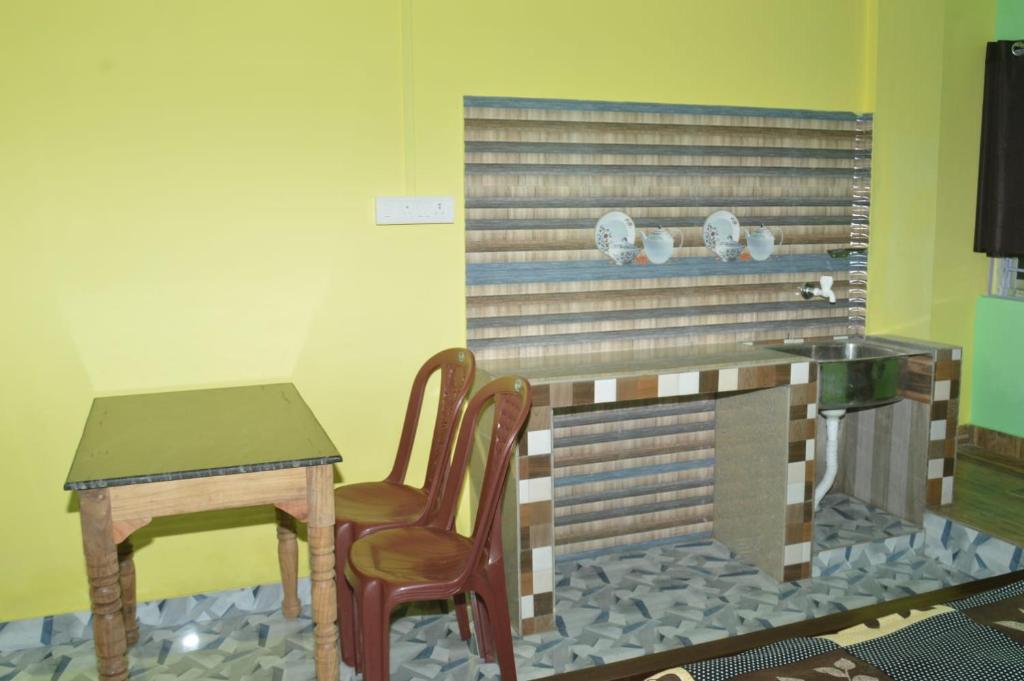 Χώρος καθιστικού στο Srimaan Homestay