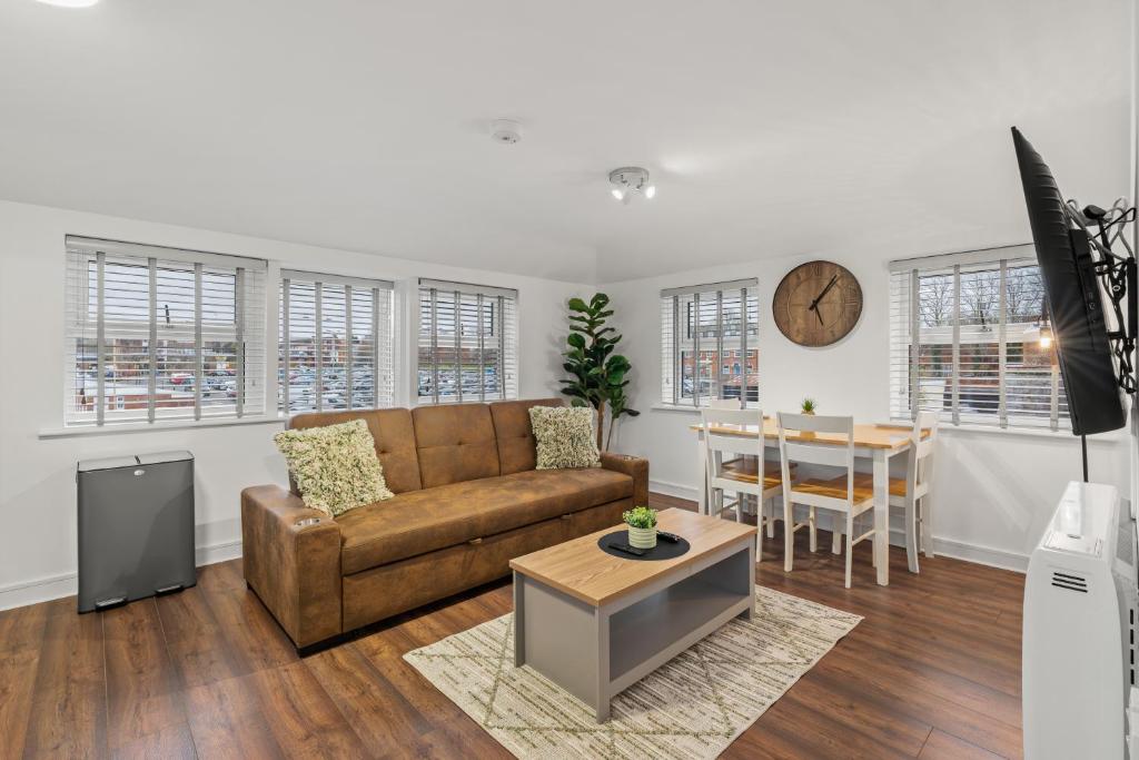 Η κουζίνα ή μικρή κουζίνα στο Light And Bright Apartment In The Middle Of Andover