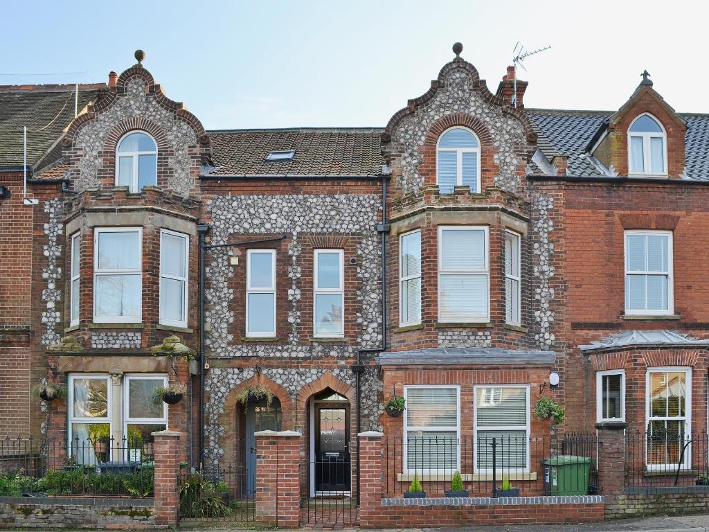 Bygningen som feriehuset ligger i