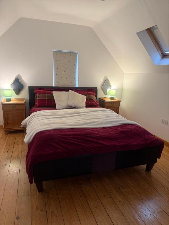 Кровать или кровати в номере The Annexe at Yew Tree House