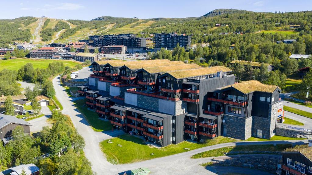 En generel udsigt til bjerge eller udsigt til bjerge taget fra lejligheden