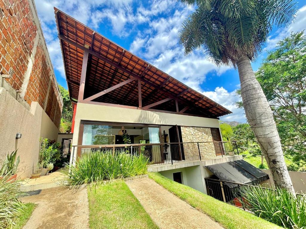 En have udenfor Casa Bambu – Seu refúgio na serra de Areia