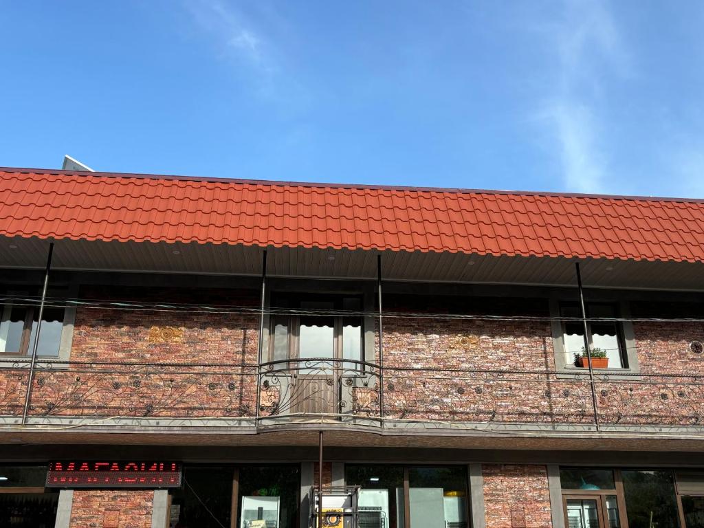 Bygningen som pensionatet ligger i