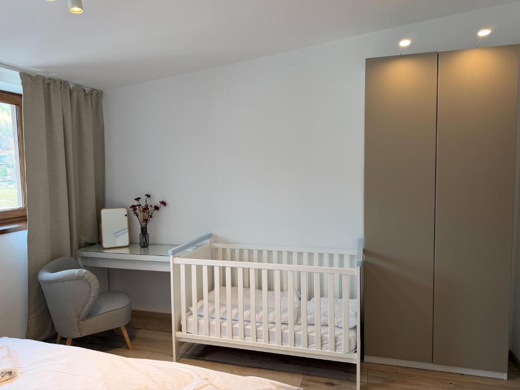 Postel nebo postele na pokoji v ubytování Luxury Apartments Panorama