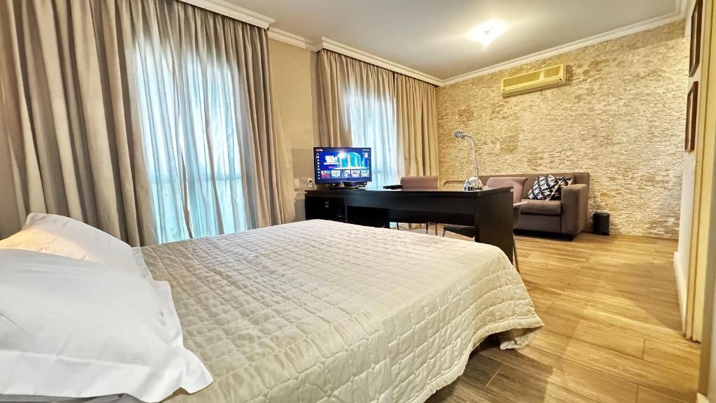 Giường trong phòng chung tại Hotel em Perdizes - FLAT1607 - By TorresGuest