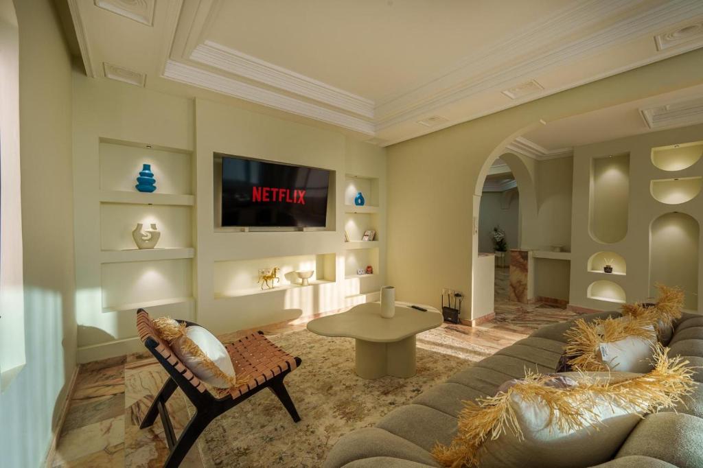 TV/trung tâm giải trí tại Princess Gueliz center, Comfort, Quiet and View