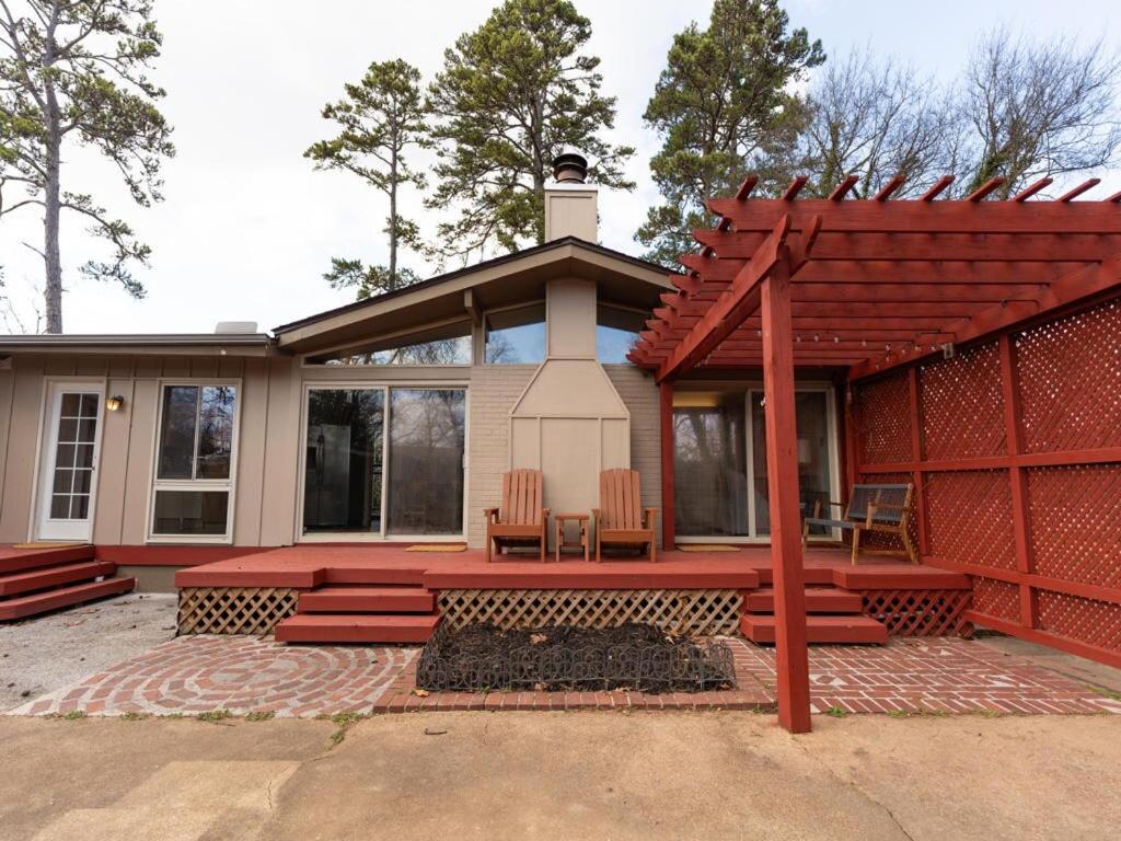 Bygningen som feriehuset ligger i