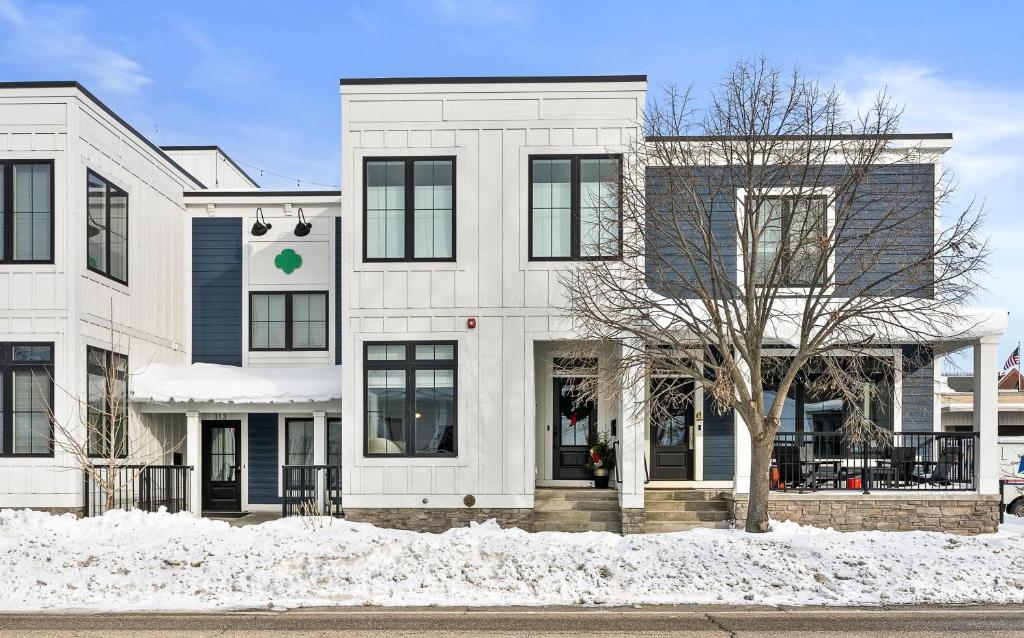 Bygningen som feriehuset ligger i