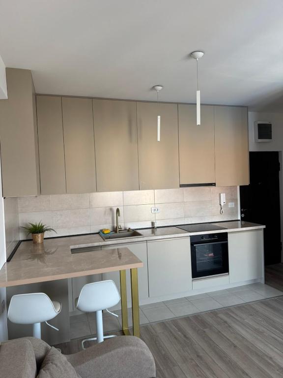 Η κουζίνα ή μικρή κουζίνα στο Apartman Mila