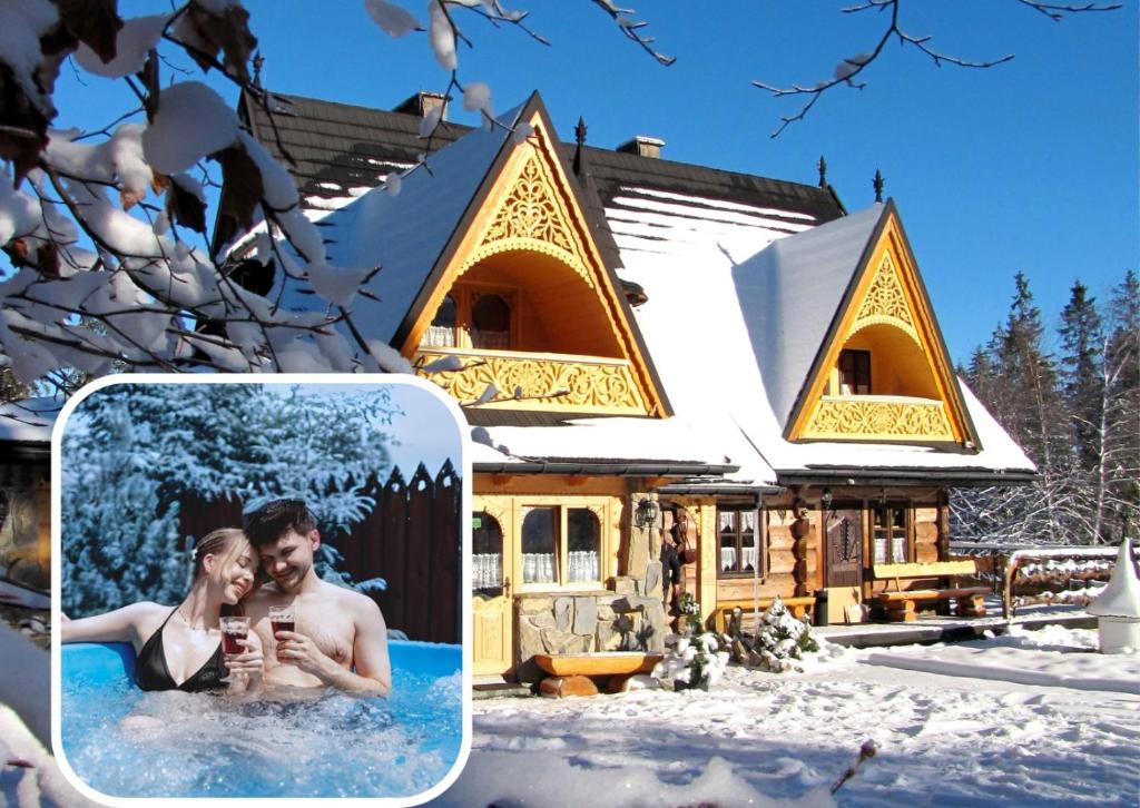 Το BAJKOWA FOLK Jacuzzi Zakopane τον χειμώνα
