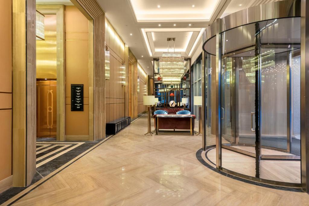 Vstupní hala nebo recepce v ubytování Oakwood Hotel & Residence Suzhou