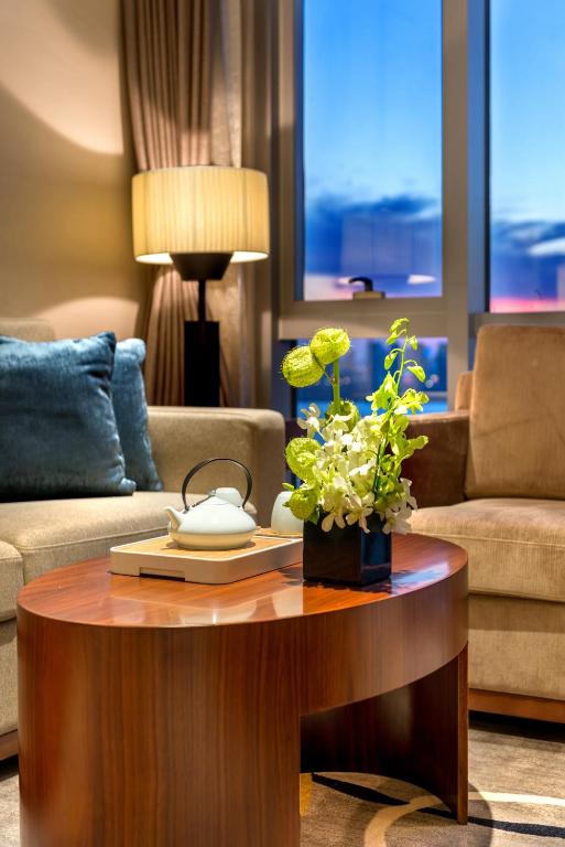 Posezení v ubytování Oakwood Hotel & Residence Suzhou