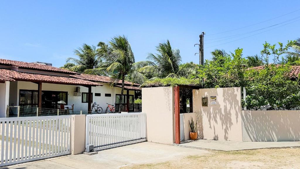 Bygningen som feriehuset ligger i