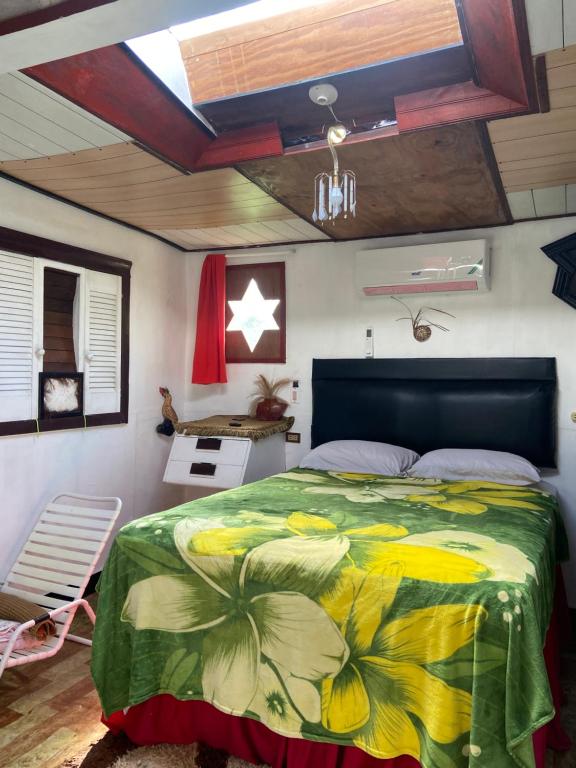 Postel nebo postele na pokoji v ubytování Home style Cabin