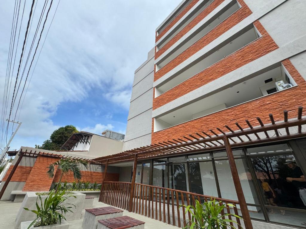 Bygningen som lejligheden ligger i