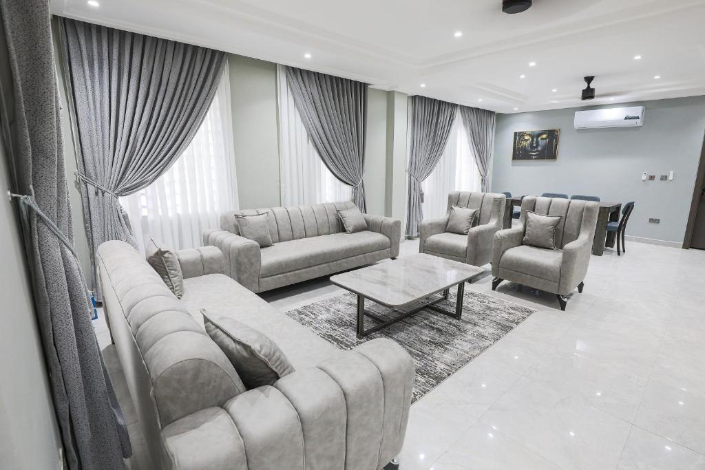 Et opholdsområde på BMS Lodge