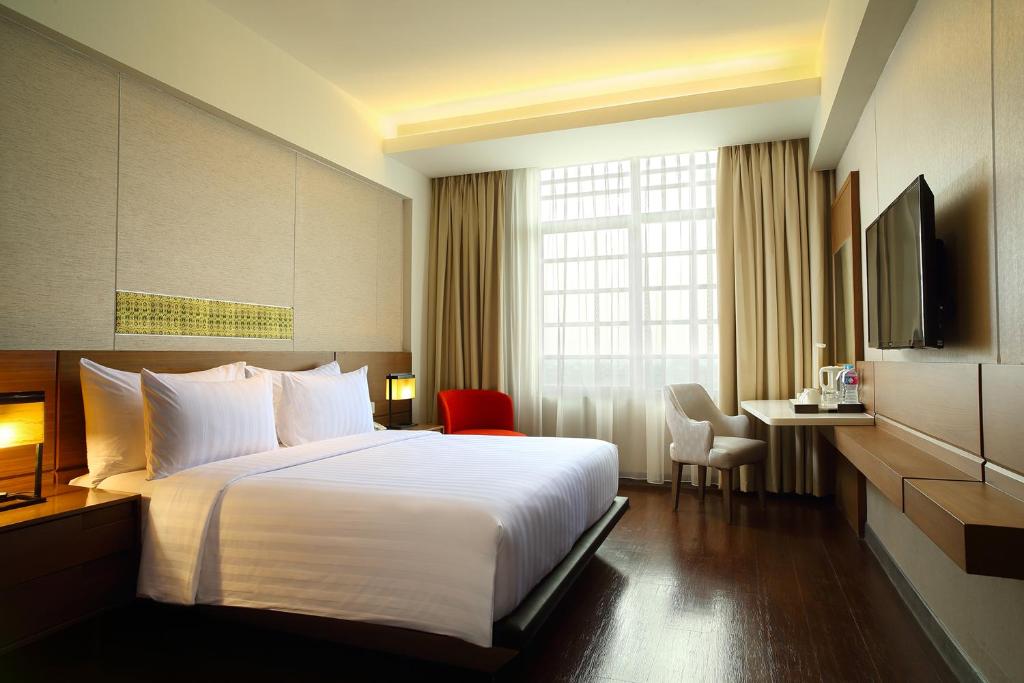 Katil atau katil-katil dalam bilik di Hotel Santika Premiere ICE - BSD City
