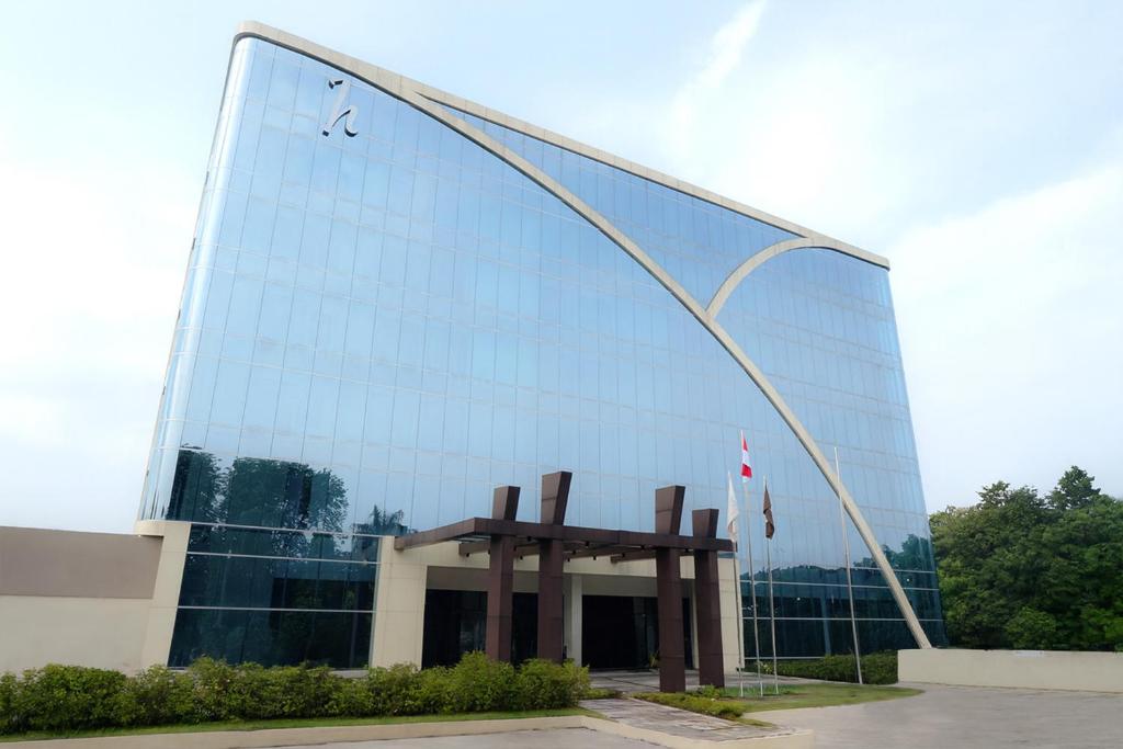 El edificio en el que está el hotel