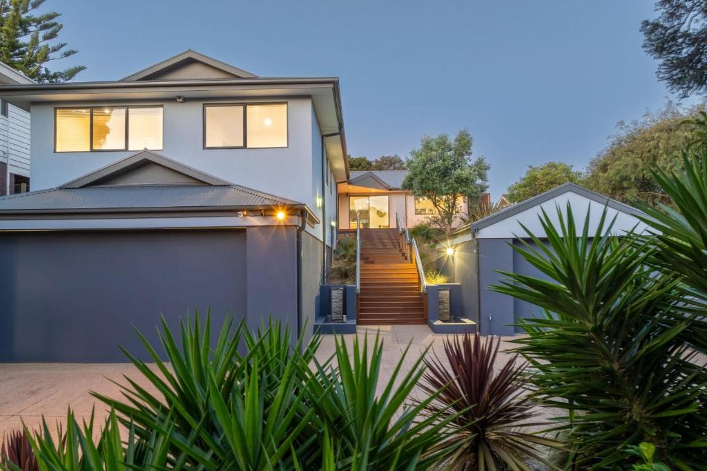 Bygningen som feriehuset ligger i