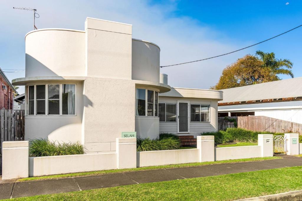 Bygningen som feriehuset ligger i