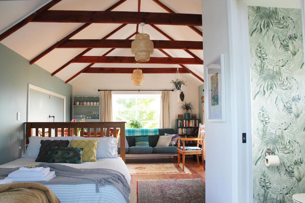 Χώρος καθιστικού στο The Hop Inn