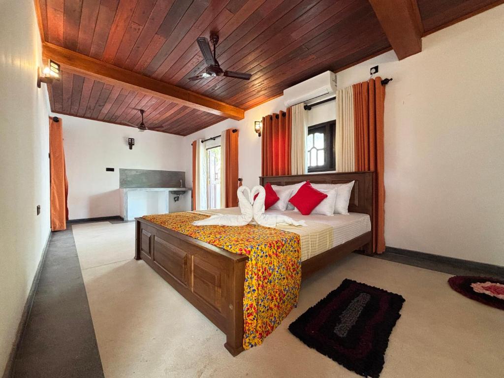 En eller flere senge i et værelse på The Stop