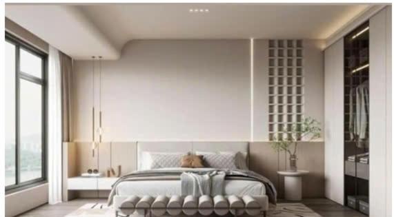 um quarto com uma cama e um sofá em The Cozy Nest 2 - Thảo Điền em Cidade de Ho Chi Minh