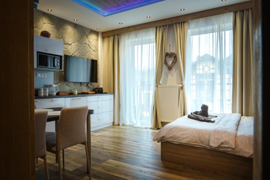 Η κουζίνα ή μικρή κουζίνα στο Apartmán Amelka Vysoké Tatry