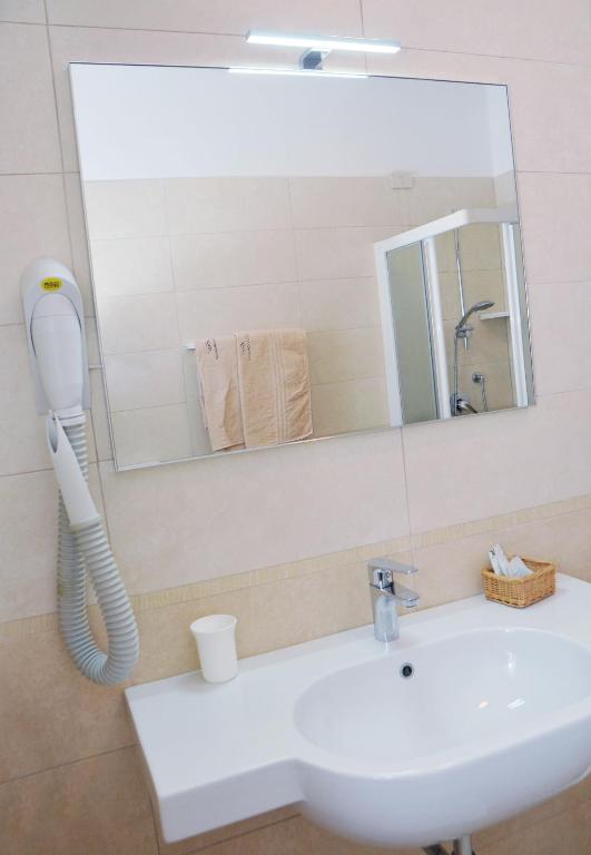 Koupelna v ubytování Hotel Giacomazzo